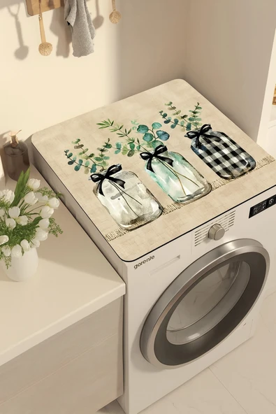 Valerine Life Çamaşır ve Kurutma Makinesi Üstü Düzenleyici Matı Örtüsü Kaymaz Sıvı Geçirmez 27CMD251010 - Resim 2