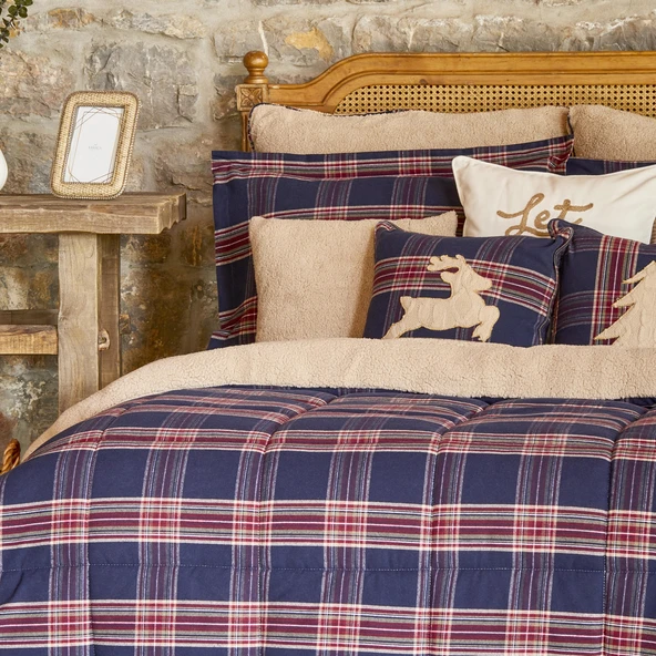 Karaca Home Woodland Lacivert Çift Kişilik Cozy Comfort Uyku Seti ürün görseli