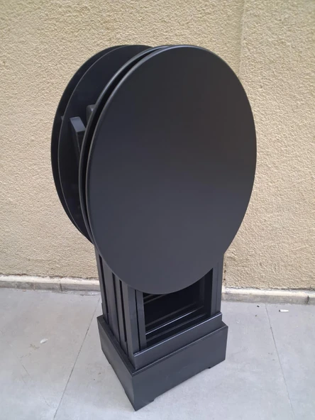 Zigon Çanta OVAL 90540 Dörtlü Model Ahşap MDF Parlak Siyah Lake El Yapımı ürün görseli