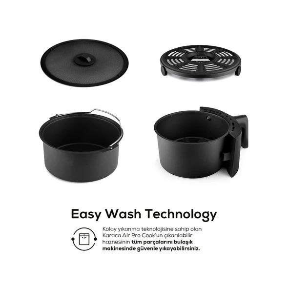 Karaca Air Pro Cook XL 2 in 1 Konuşan Airfryer Rosegold 4 Kişilik - Resim 10