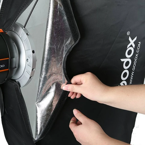 Godox SB-FW-35160 35x160cm Grid'li Softbox Bowens - Resim 4