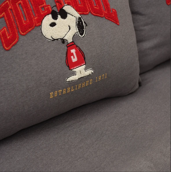 Peanuts by Karaca Home Joe Gri Çift Kişilik Cotton Comfort - Resim 2