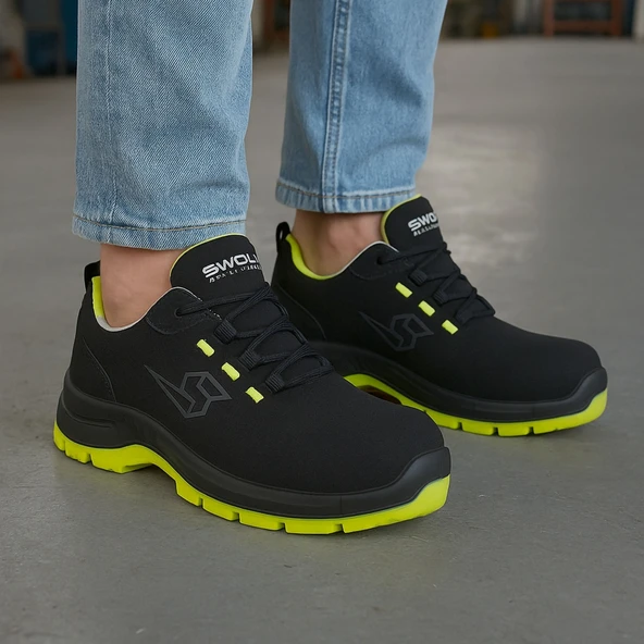 Combo-X 100 Siyah Süet Kaplama Kompozit Burunlu Suya Dayanıklı İş Ayakkabısı S3 43 Numara - Resim 5