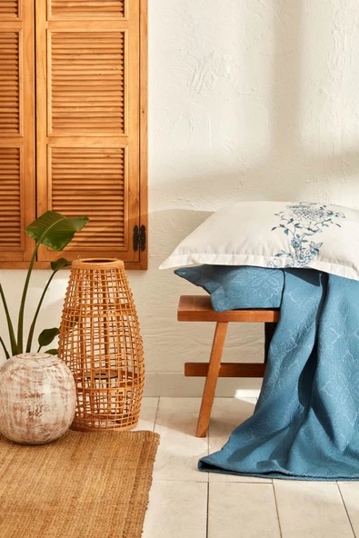 Karaca Home Camilio Çift Kişilik 5 Parça Summer Set Mavi - 6