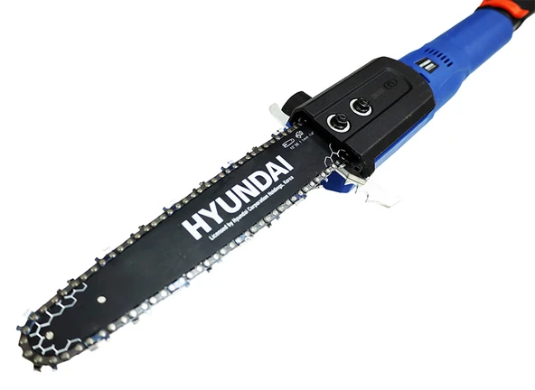 Hyundai HCST210 Akülü Yüksek Dal Budama Testeresi 900W 21V 2x4Ah Çift Akü, 10” Kılavuz, 3,5m Uzunluk - Resim 2