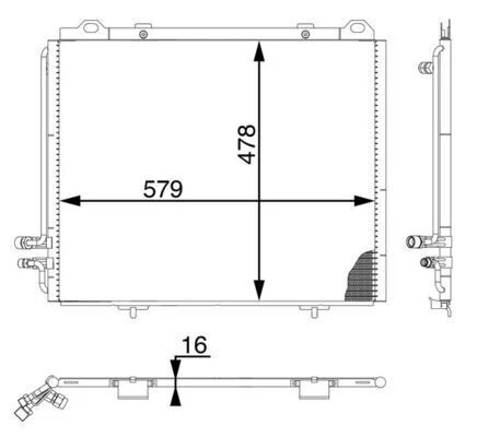 EVAPORATOR BMW E70 E71 E72 F15 F16  64116806555 ürün görseli
