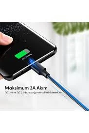 USB Type-C Şarj ve Data Kablosu 2 Metre 60123 - 3