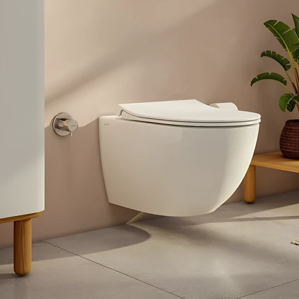 Vitra Sento Rim-Ex Asma Klozet Slim Kapak, Vitra Gömme Rezervuar Set 768-1851 - Resim 5