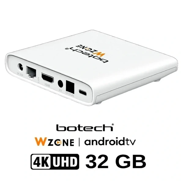 Botech Wzone Tv Box 2+32gb Wifi Android 10 Ses Komutlu Akıllı Kumanda - 2