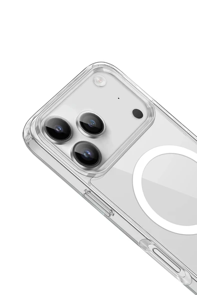 iPhone 17 için Uyumlu MagSafe özellikli Şeffaf Kılıf - 3