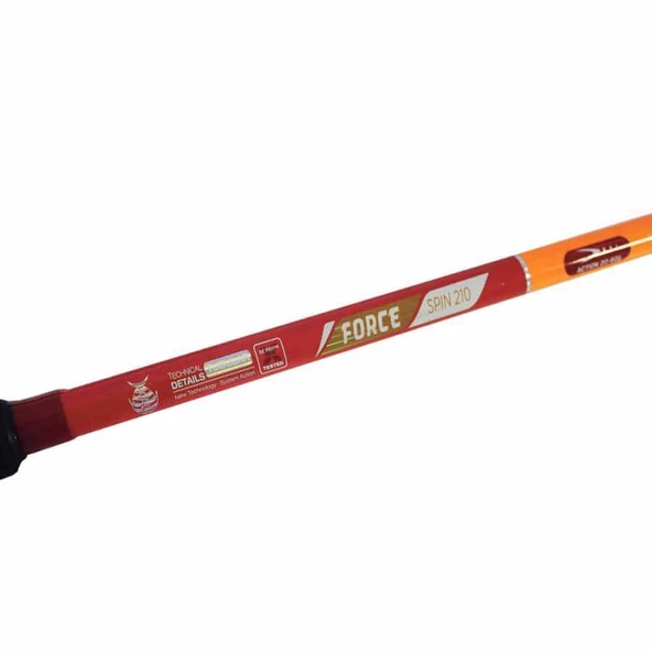 Kali Kunnan Force Spin Olta Kamışı  Standart 210CM - Resim 10