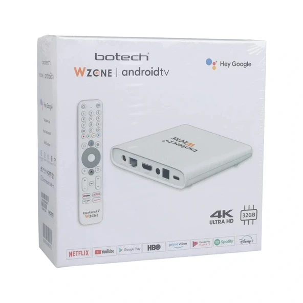Botech Wzone Tv Box 2+32gb Wifi Android 10 Ses Komutlu Akıllı Kumanda - 3