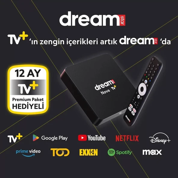 Dreamstar Nova 4k Tv Box 2+32gb Wifi Android 12 Ses Komutlu Akıllı Kumanda ürün görseli 1