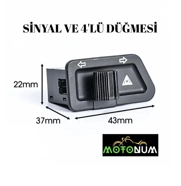 Motosiklet 4 lü ve Sinyal Düğmesi ürün görseli 1