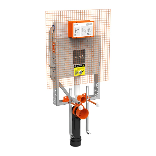 Vitra Sento Rim-Ex Asma Klozet Slim Kapak, Vitra Gömme Rezervuar Set 768-1851 - Resim 4