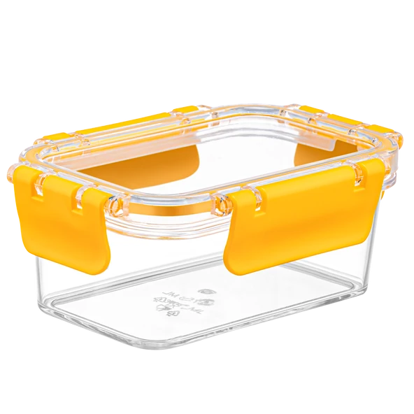 3 Adet Akrilik Saklama Kabı Vakumlu Dikdörtgen Erzak Bakliyat Kabı  900 ML ürün görseli