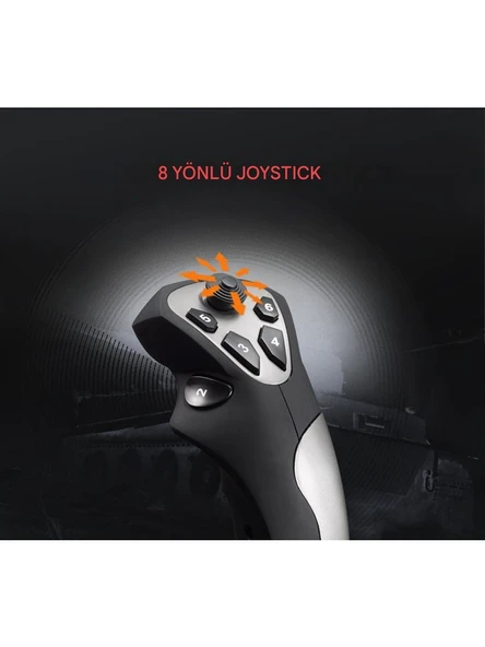 PXN 2113 Pro Uçuş Simülatör Joystick Kontrolcü Pc Uyumlu - Resim 7