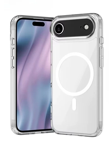 iPhone 17 Air için Uyumlu MagSafe özellikli Şeffaf Kılıf - 2