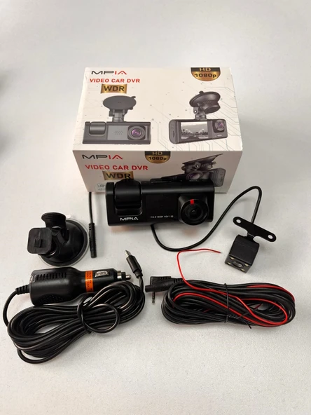 Ventus Mpia CC33 1080P Full Hd Araç içi Kamera Ön Arka ve İç Kayıt 3 Kamera Gece Görüşlü G Sensör Geniş Açı - 11