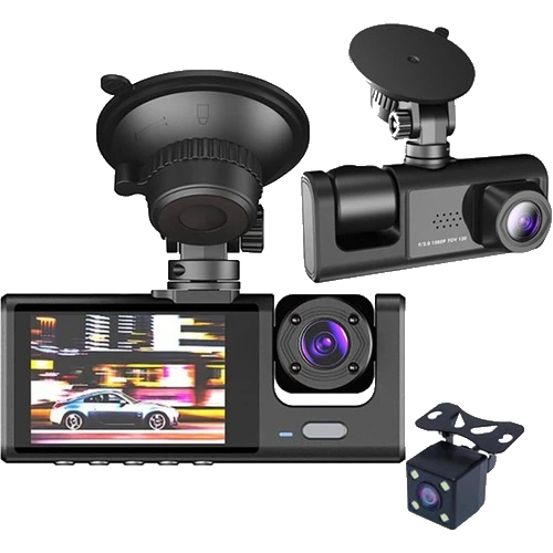 Ventus Mpia CC33 1080P Full Hd Araç içi Kamera Ön Arka ve İç Kayıt 3 Kamera Gece Görüşlü G Sensör Geniş Açı - 7