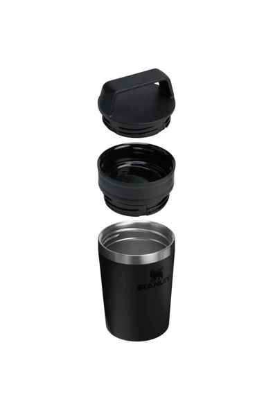 Stanley The Café-To-Go Travel Mug 0.23L / 8oz Black 2.0 Termos - Resim 3