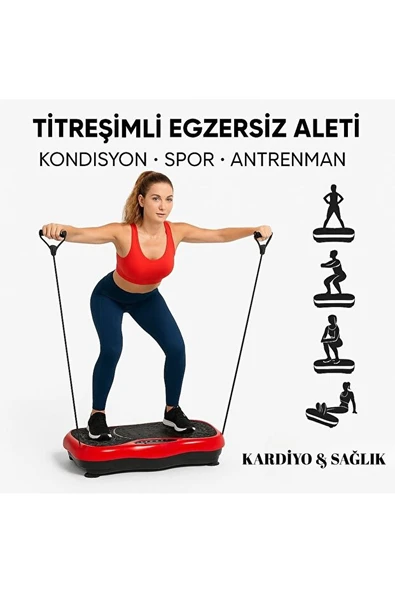 Titreşimli Egzersiz Aleti  200W Güç, 120 Kademe Hız Ayarı, Uzaktan Kumanda ve Bluetooth Hoparlör - 4