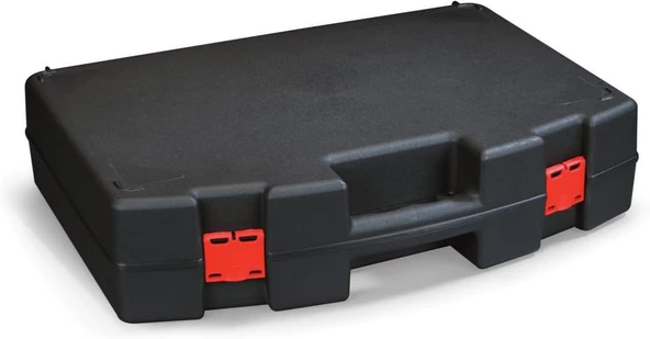 PORT-BAG Tk 100 Plastik Takım Çantası Siyah+Kırmızı - Resim 5