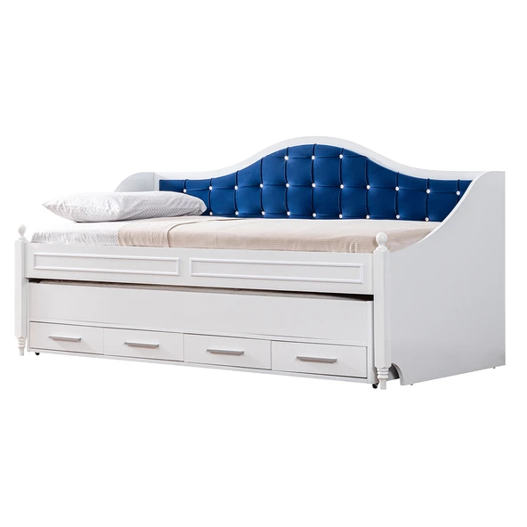 Yavrulu Karyola, Eymen Yavrulu Yatak - Mavi 2 Adet Comfort Yatak - Resim 5