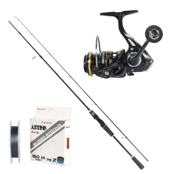 REMIXON FOCUS BG 2.30M 3-25GR 2P KAMIŞ+BG2000S 5+1BB MAKARA, SET  Standart Standart ürün görseli