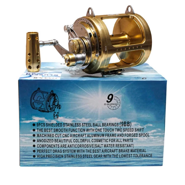 Ryuji Blue Fin 50W Trolling Makara Sağ El  Standart Standart - Resim 5