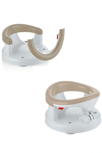 Babyjem Yandan Açılır Banyo ve Mama Oturağı & Minder 2'li Set Taş - 5