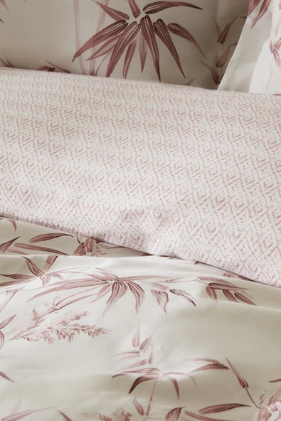 Doğasever Grove Bambu Tek Kişilik Nevresim Takımı Mercan - Resim 12