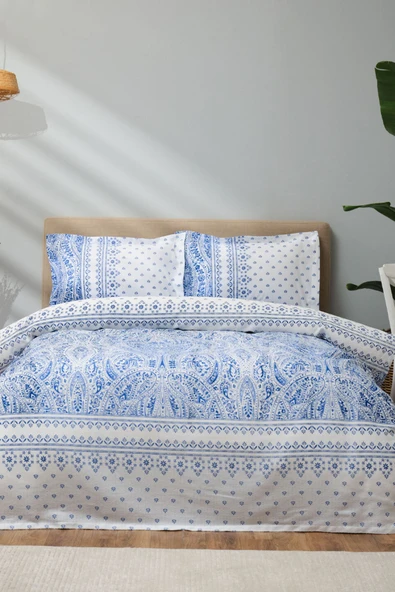 Pike Takımı %100 Pamuk Rnf Çift Kişilik Della Mavi ürün görseli