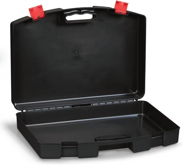 PORT-BAG Tk 100 Plastik Takım Çantası Siyah+Kırmızı - Resim 2