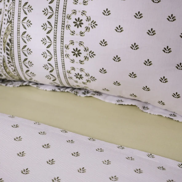Karaca Home Della Bej %100 Pamuk Çift Kişilik Pike Takımı  - Resim 5