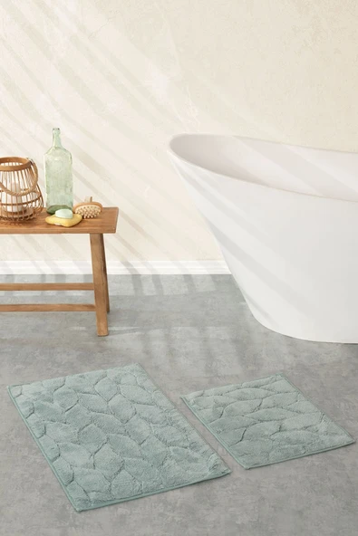 Karaca Home Elegant Mint Paspas Set 50x80 cm 50x40 cm - Resim 4