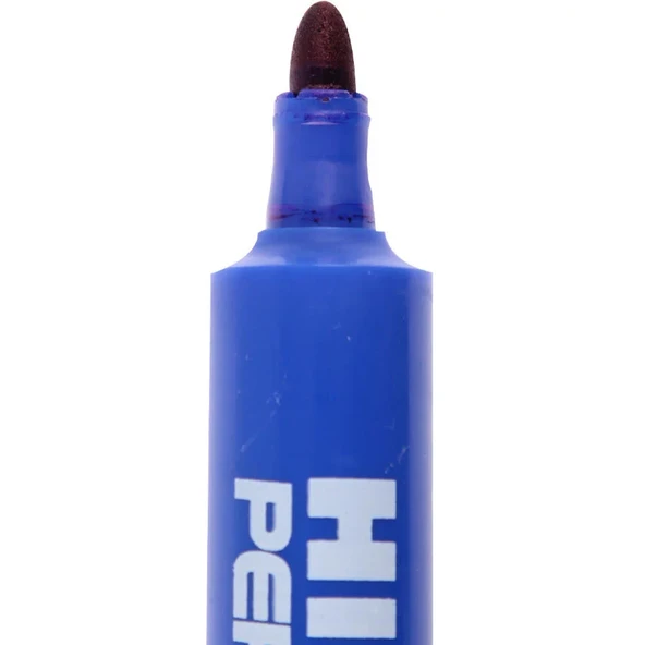 Hi-Text Markör Permanent Yuvarlak Uçlu Mavi | 830PB - Resim 2