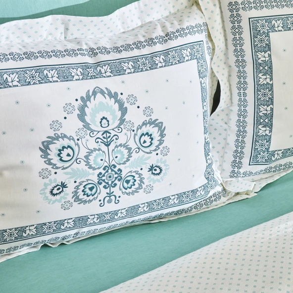 Karaca Home Efren %100 Pamuk Çift Kişilik Pike Takımı Yeşil ürün görseli