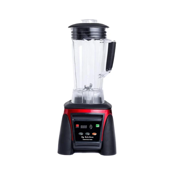 By Kitchen Vortex Pro Bar Blender-3 Litre-Buz Kırıcılı - Kırmızı - Resim 1