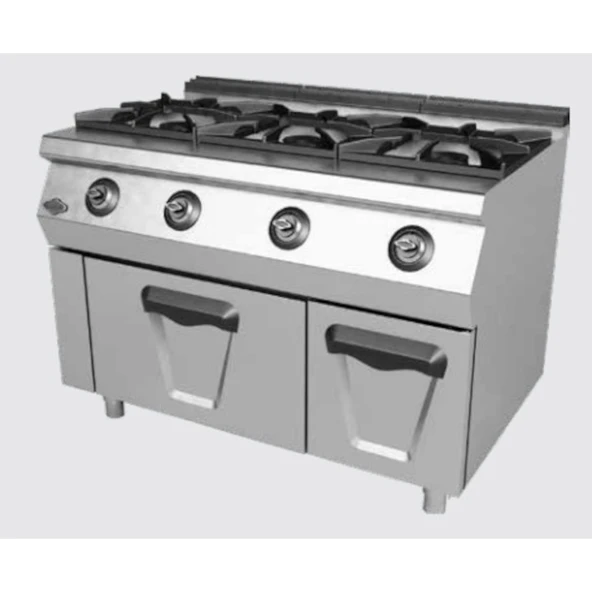 Empero EMP.PLS.7KG031 Gazlı Üçlü Ocak - 40*40 Altı Fırınlı - 1