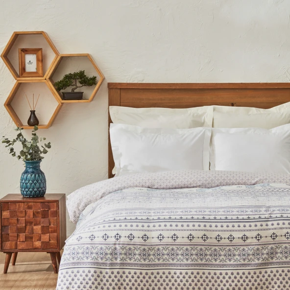 Karaca Home  Menes Çift Kişilik Pike Mint - Resim 6