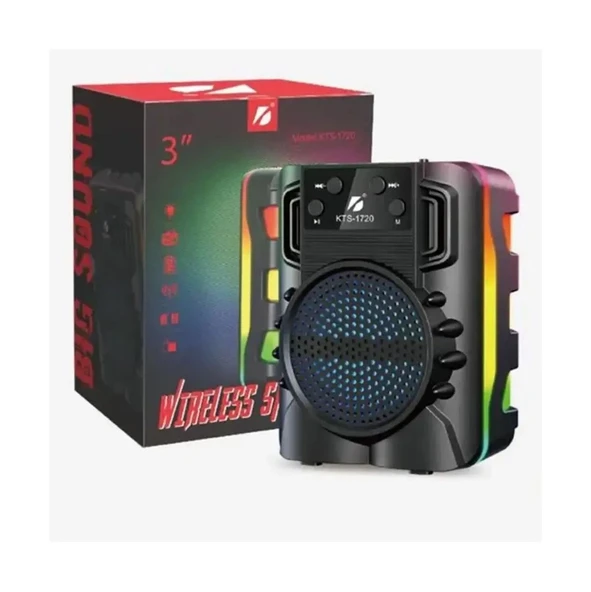 Polygold KTS-1720 Rgb Işıklı 3’’İnç Bluetooth Hoparlör Speaker