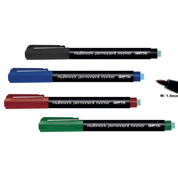 Gıpta Markör Asetat Kalem M Uç Mavi | 1 Pcs - Resim 3