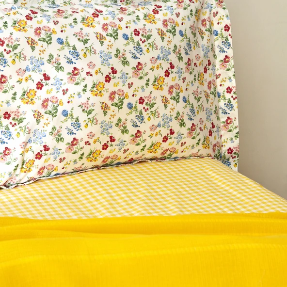 Karaca Home Noya %100 Pamuk Tek Kişilik Pike Takımı Sarı - Resim 7