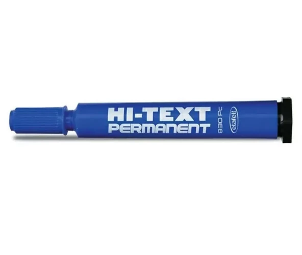 Hi-Text Markör Permanent Kesik Uçlu Mavi 830Pcc - 2