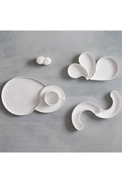 Karaca Stream Bone Waterway 29 Parça 6 Kişilik Kahvaltı Takımı - Resim 4