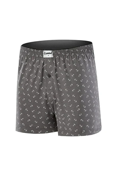 Yıldız 43 Erkek Çapa Desenli Penye Havlu Bel Rahat Düğmeli Boxer - 4