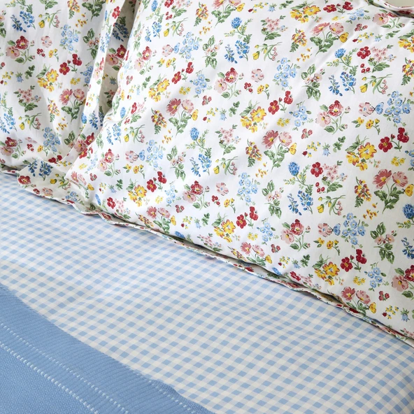 Karaca Home Noya %100 Pamuk Tek Kişilik Pike Takımı Mavi - Resim 6