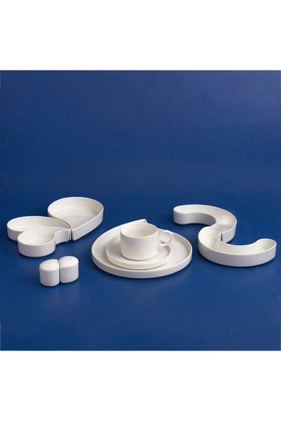 Karaca Stream Bone Waterway 29 Parça 6 Kişilik Kahvaltı Takımı - Resim 7