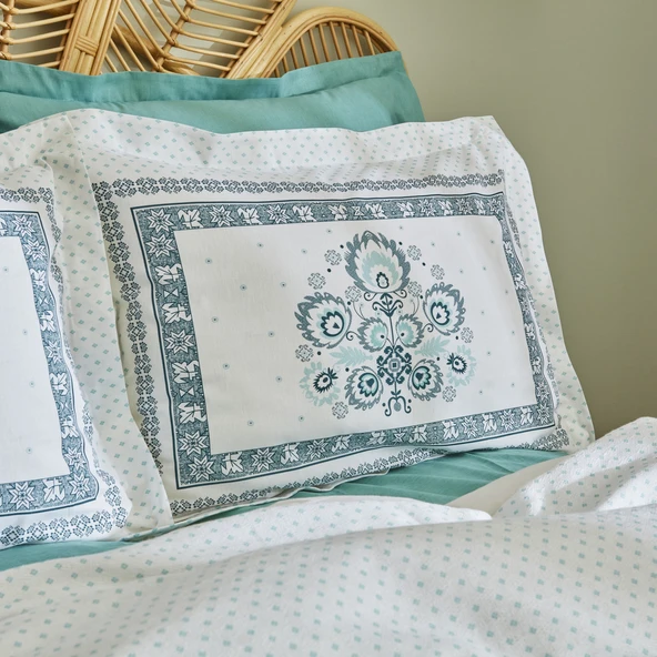 Karaca Home Efren %100 Pamuk Çift Kişilik Pike Takımı Yeşil - Resim 3